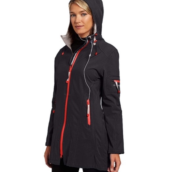 Ilse Jacobsen Jackets & Coats Ilse Jacobsen Soft Shell Navy And Red
